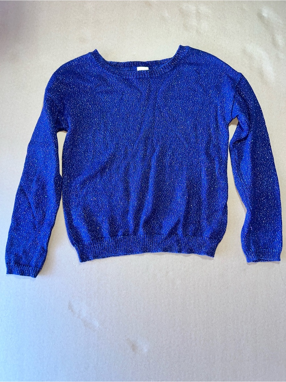 Gymboree Royal Blue Metallic Crewneck Sweater